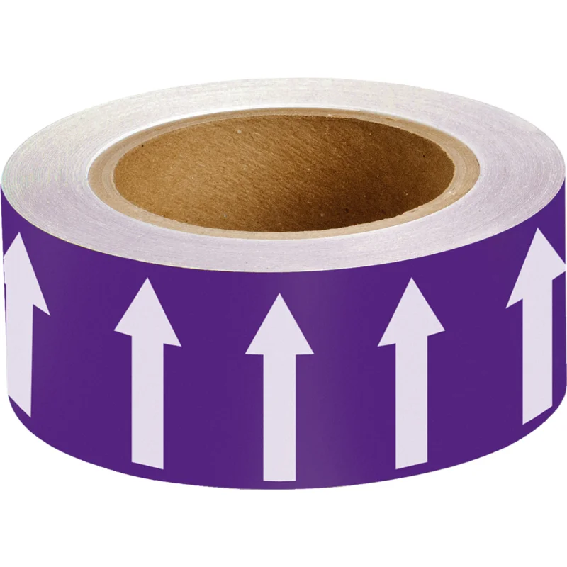 Brady - Leidingmarkering rol - Pijlentape - ARROWTAPE PURPLE/WHITE50MMx33M - 275120 - 86275120 Gratis Retour