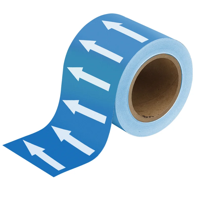 Brady - Leidingmarkering rol - Pijlentape - ARROWTAPE WHITE/BLUE100MMX33M - 275127 - 86275127 Merkproduct