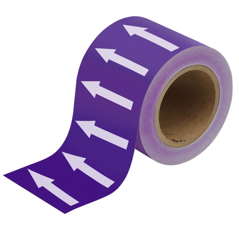 Brady - Leidingmarkering rol - Pijlentape - ARROWTAPE WHITE/PURPLE100MMx33M - 275132 - 86275132 Goedkoop