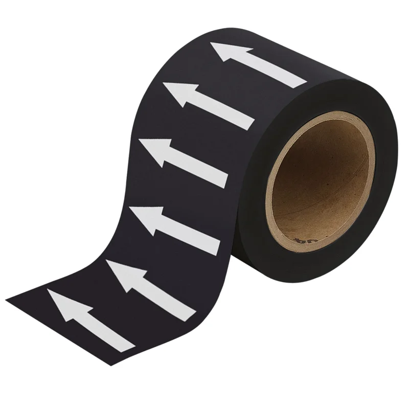 Brady - Leidingmarkering rol - Pijlentape - ARROWTAPE BK/WHITEARROW-100MMX33M - 275133 - 86275133 Voordeelprijs