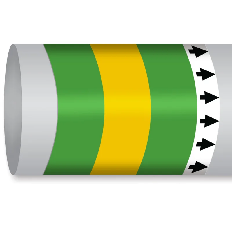 Voordeelprijs Leidingmarkering rol - MPM-SEAWATER-300MMX30M-GN/YL/GN-ROLL