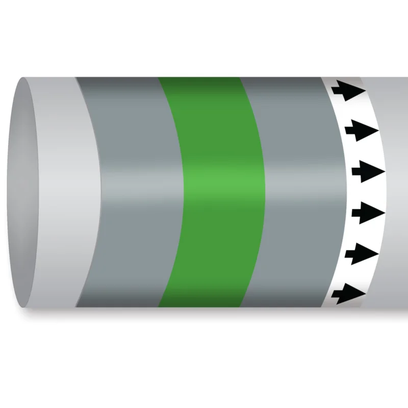 Weekendaanbieding Leidingmarkering rol - MPM-NONFLAMGAS-300MMX30M-GY/GN/GY-ROLL