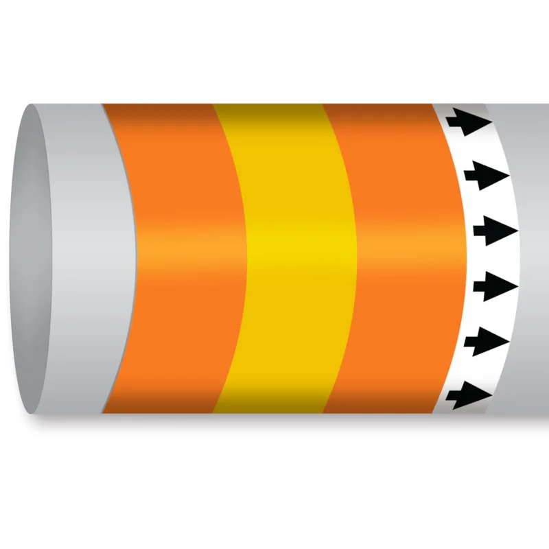 Bestseller Leidingmarkering rol - MPM-OILNONFUEL-300MMX30M-OR/YL/OR-ROLL
