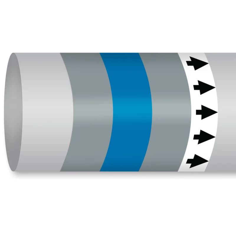 Premium Leidingmarkering rol - MPM-NONFLAMGAS-200MMX30M-GY/BL/GY-ROLL
