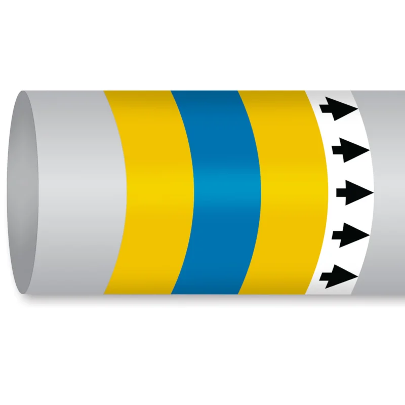 Leidingmarkering rol - MPM-FLAMGAS-200MMX30M-YL/BL/YL-ROLL Shop Nu