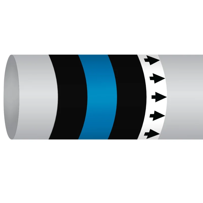 Premium Leidingmarkering rol - MPM-WASTE-127MMX30M-BK/BL/BK-ROLL