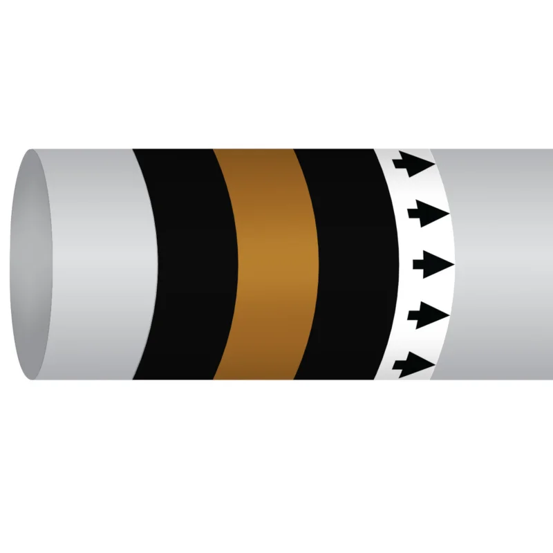 Populair Leidingmarkering rol - MPM-WASTE-127MMX30M-BK/BR/BK-ROLL