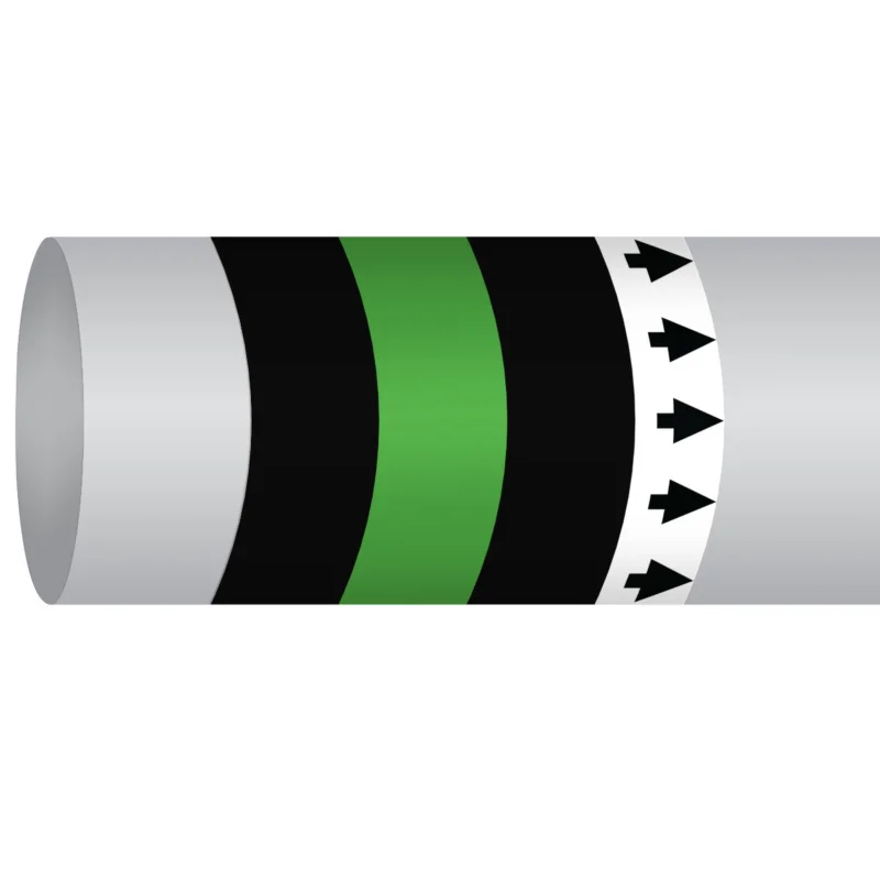 Snelle Levering Leidingmarkering rol - MPM-WASTE-127MMX30M-BK/GN/BK-ROLL