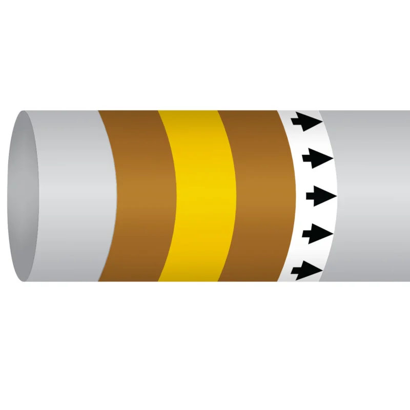 Beste Prijs Leidingmarkering rol - MPM-FUEL-127MMX30M-BR/YL/BR-ROLL