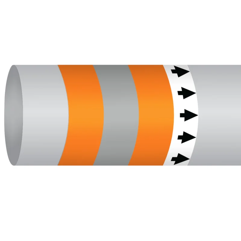 Beperkte Voorraad Leidingmarkering rol - MPM-OILNONFUEL-127MMX30M-OR/SV/OR-ROLL