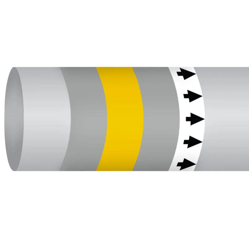 Beste Prijs Leidingmarkering rol - MPM-STEAM-127MMX30M-SV/YL/SV-ROLL