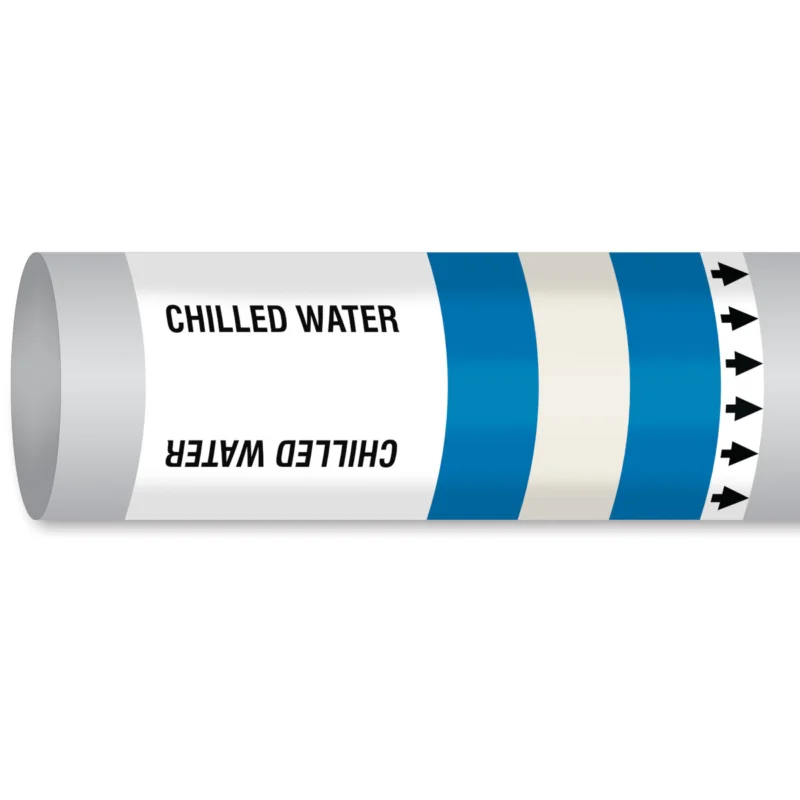 Premium Leidingmarkering rol - MPM-WATER-600MMX30M-BL/WT/BL-ROLL