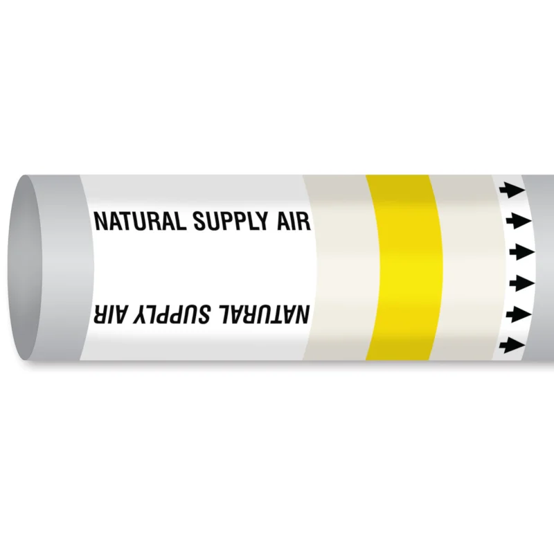 Beperkt Aanbod Leidingmarkering rol - MPM-AIRINVENT-600MMX30M-WT/YL/WT-ROLL