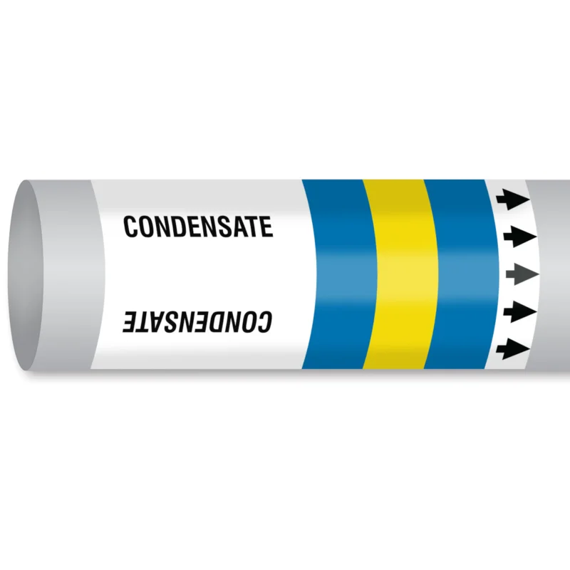 Flitsaanbieding Leidingmarkering rol - MPM-WATER-400MMX30M-BL/YL/BL-ROLL