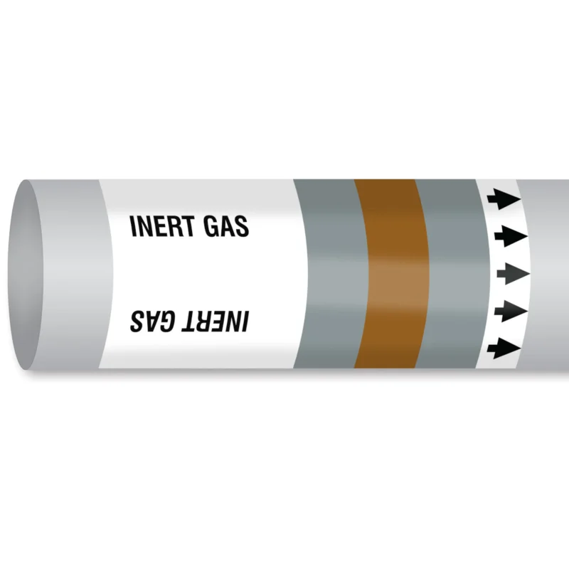 Speciale Aanbieding Leidingmarkering rol - MPM-NONFLAMGAS-400MMX30M-GY/BR/GY-ROLL