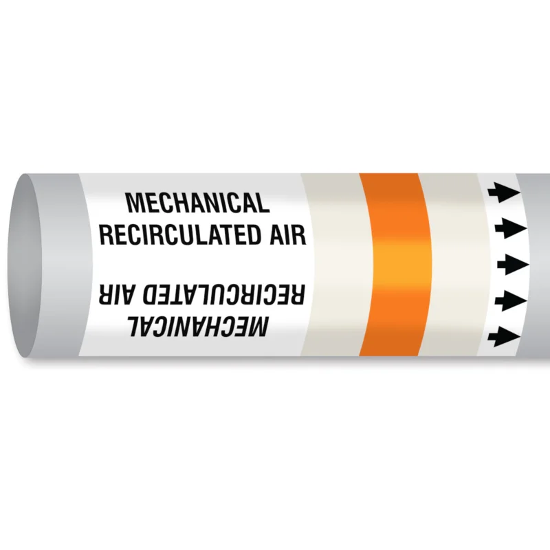Seizoensaanbieding Leidingmarkering rol - MPM-AIRINVENT-400MMX30M-WT/OR/WT-ROLL