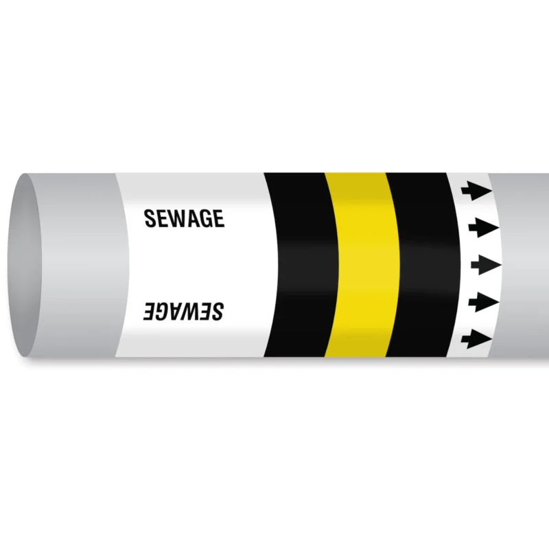 Veilige Betaling Leidingmarkering rol - MPM-WATER-225MMX30M-BL/YL/BK-ROLL