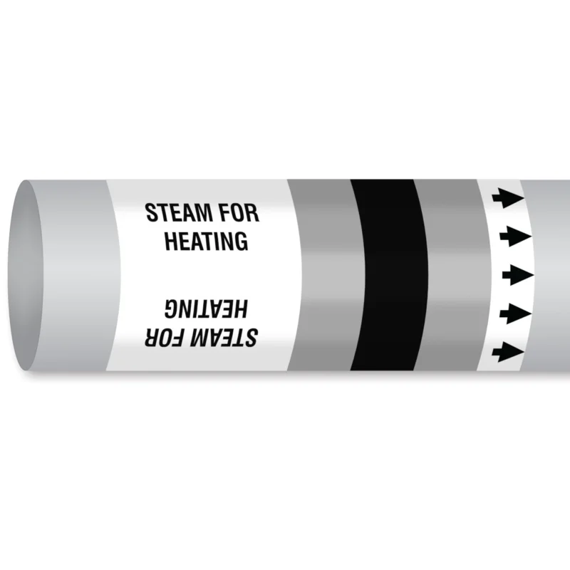 Uitverkoop Leidingmarkering rol - MPM-STEAM-225MMX30M-SV/BK/SV-ROLL
