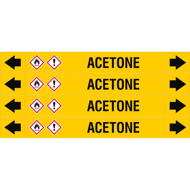 Beperkt Aanbod Leidingmarkering rol - ASMEPM-26X230MM-ACETONE