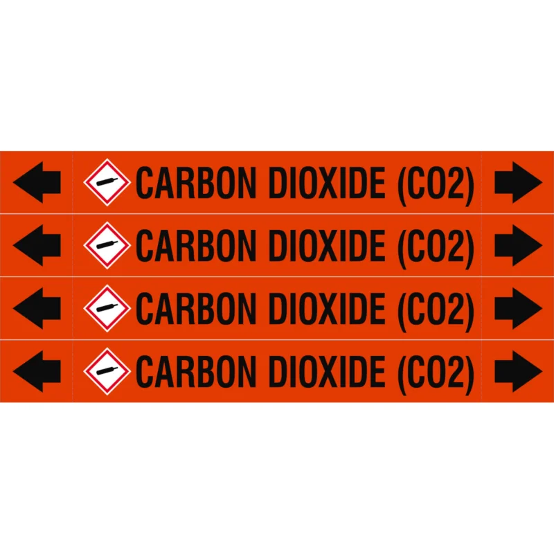 Bestseller Leidingmarkering rol - ASMEPM-26X230MM-CARBON DIOXIDE (CO2)