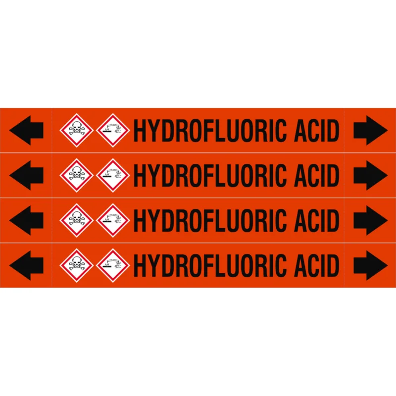 Alleen Vandaag Leidingmarkering rol - ASMEPM-26X230MM-HYDROFLUORIC ACID