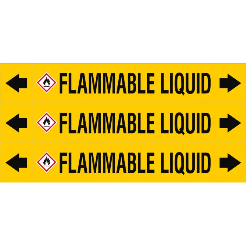 Uitverkoop Leidingmarkering rol - ASMEPM-37X230MM-FLAMMABLE LIQUID