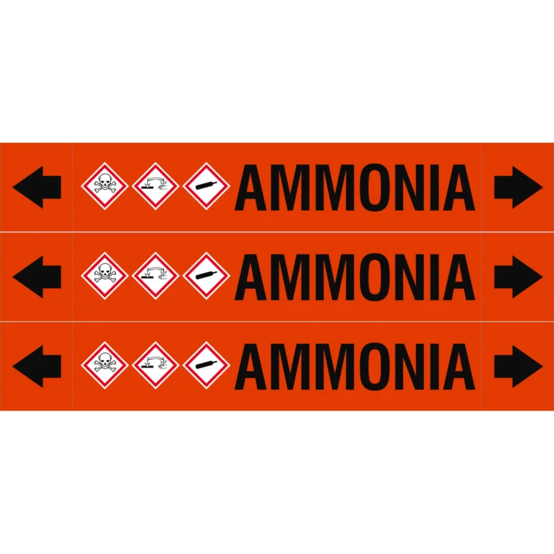 Uitverkoop Leidingmarkering rol - ASMEPM-37X230MM-AMMONIA