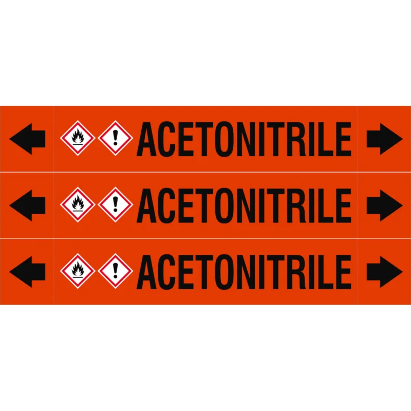 Superprijs Leidingmarkering rol - ASMEPM-37X230MM-ACETONITRILE