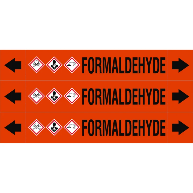 Veilige Betaling Leidingmarkering rol - ASMEPM-37X230MM-FORMALDEHYDE