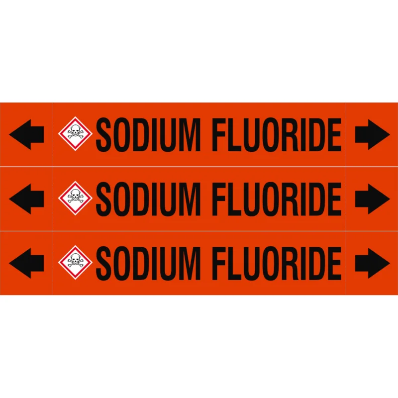 Rechtstreeks Van De Fabrikant Leidingmarkering rol - ASMEPM-37X230MM-SODIUM FLUORIDE