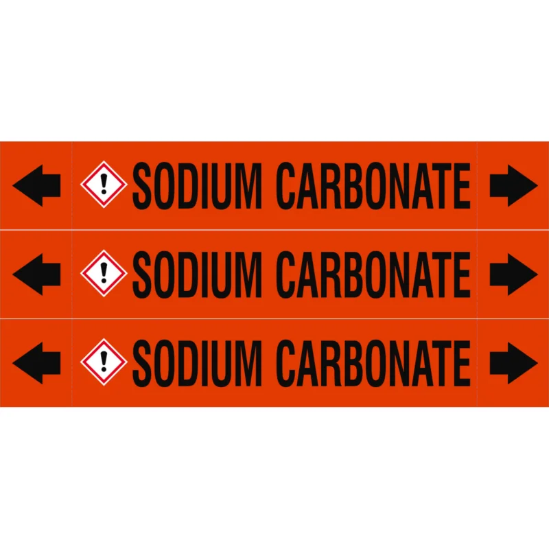 Actieprijs Leidingmarkering rol - ASMEPM-37X230MM-SODIUM CARBONATE