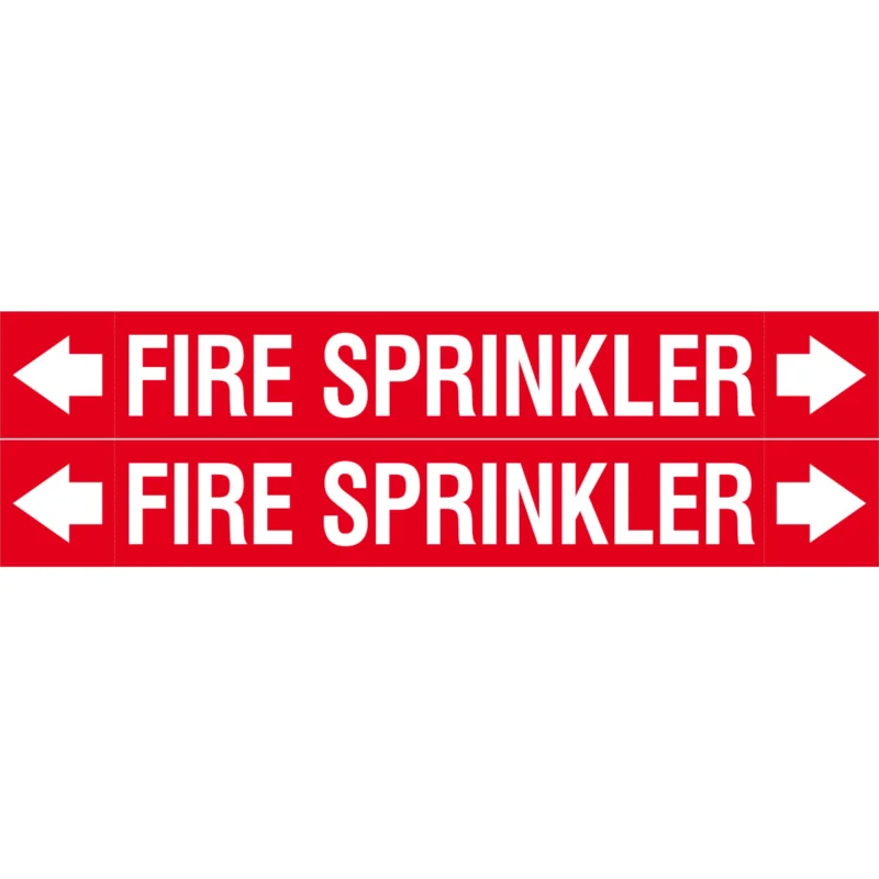 Veilige Betaling Leidingmarkering rol - ASMEPM-50X345MM-FIRE SPRINKLER