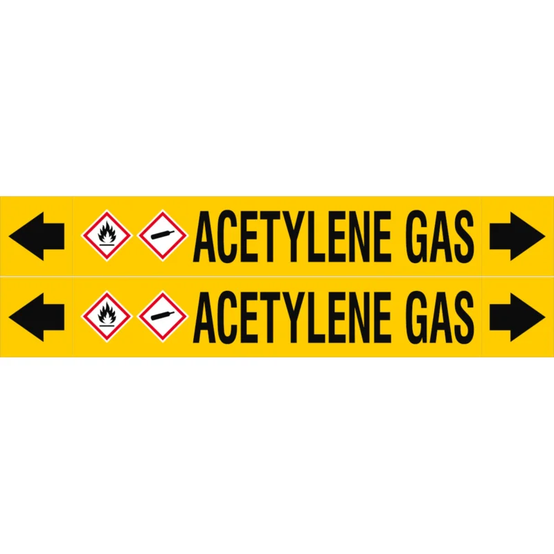 Bestseller Leidingmarkering rol - ASMEPM-50X345MM-ACETYLENE GAS