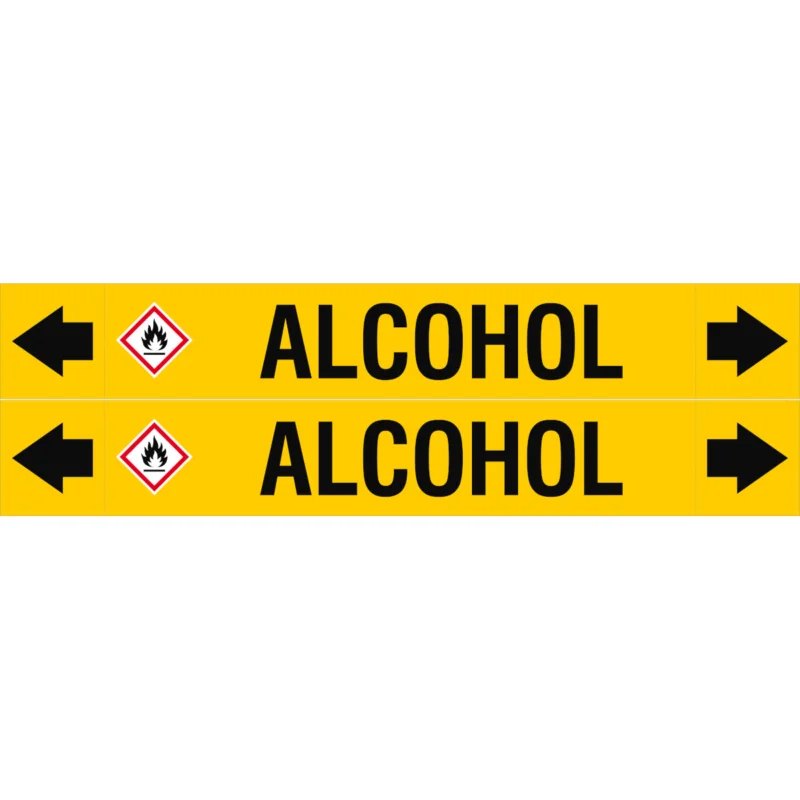 Uitverkoop Leidingmarkering rol - ASMEPM-50X345MM-ALCOHOL