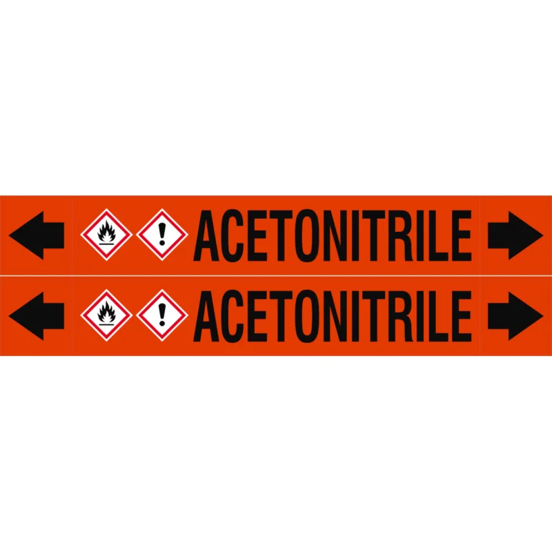 Speciale Aanbieding Leidingmarkering rol - ASMEPM-50X345MM-ACETONITRILE