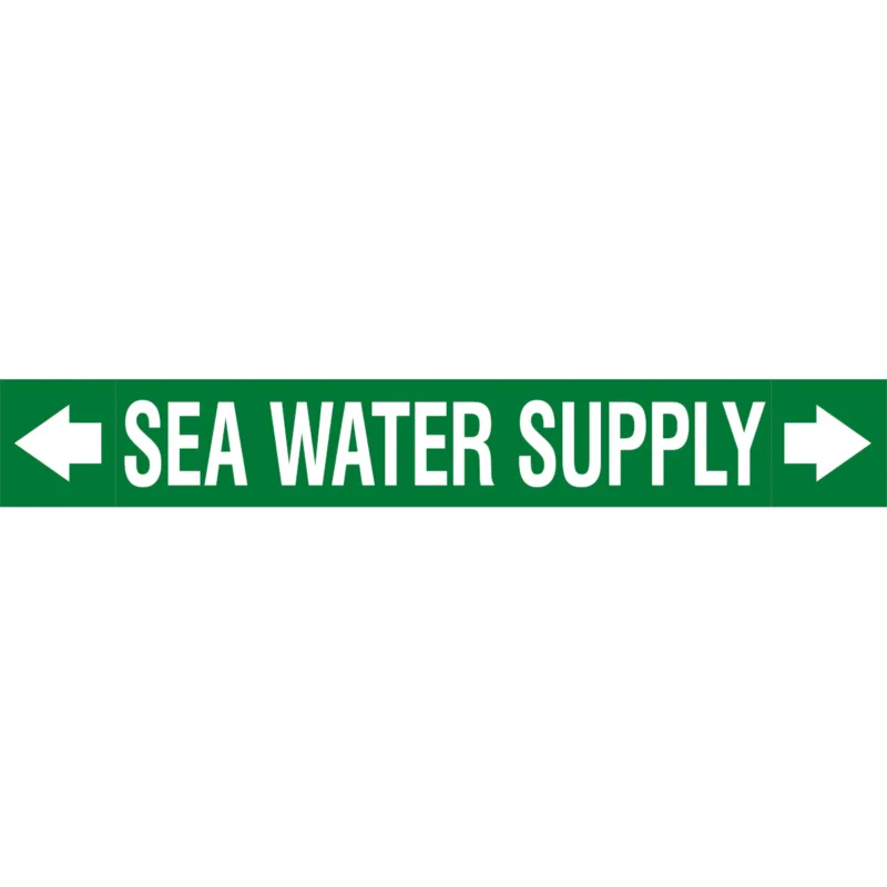 Alleen Vandaag Leidingmarkering rol - ASMEPM-100X690MM-SEA WATER SUPPLY