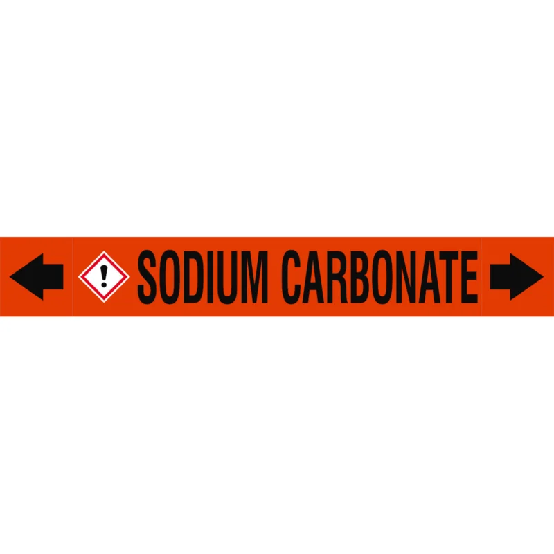 Voordeelprijs Leidingmarkering rol - ASMEPM-100X690MM-SODIUM CARBONATE