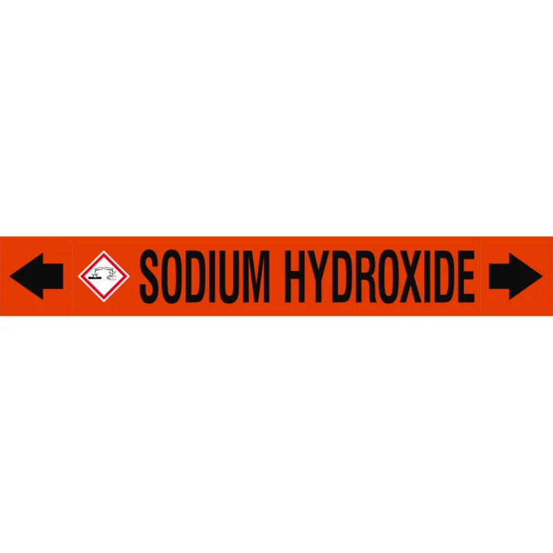 Voordeelprijs Leidingmarkering rol - ASMEPM-100X690MM-SODIUM HYDROXIDE