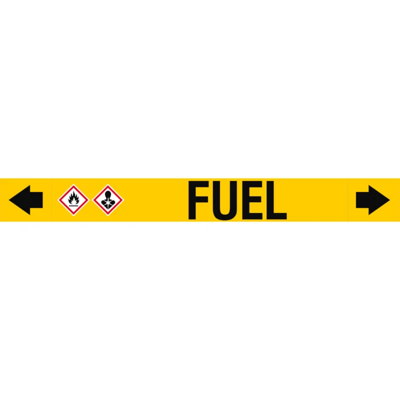 Tijdelijk Beschikbaar Leidingmarkering rol - ASMEPM-100X920MM-FUEL