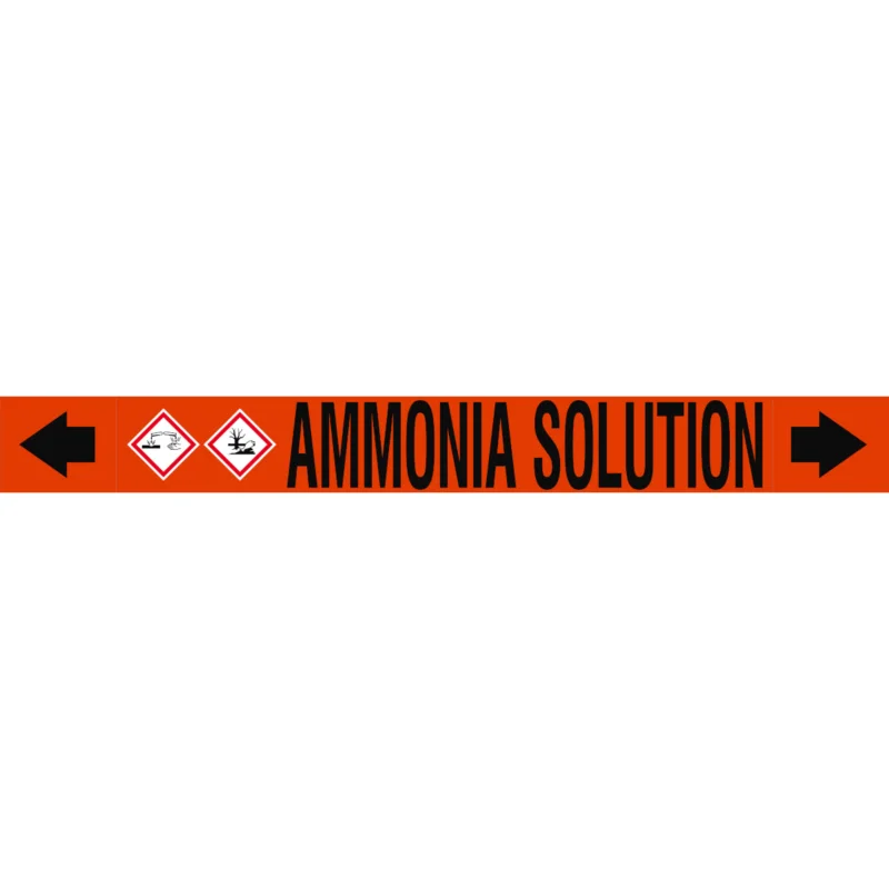 Rechtstreeks Van De Fabrikant Leidingmarkering rol - ASMEPM-100X920MM-AMMONIA SOLUTION