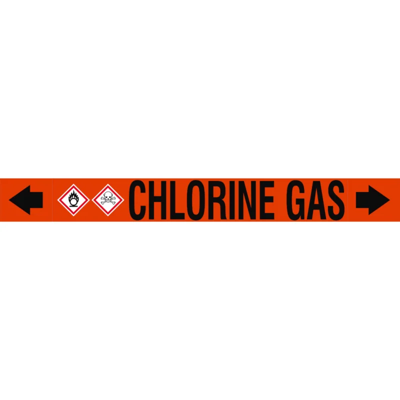 Snelle Levering Leidingmarkering rol - ASMEPM-100X920MM-CHLORINE GAS