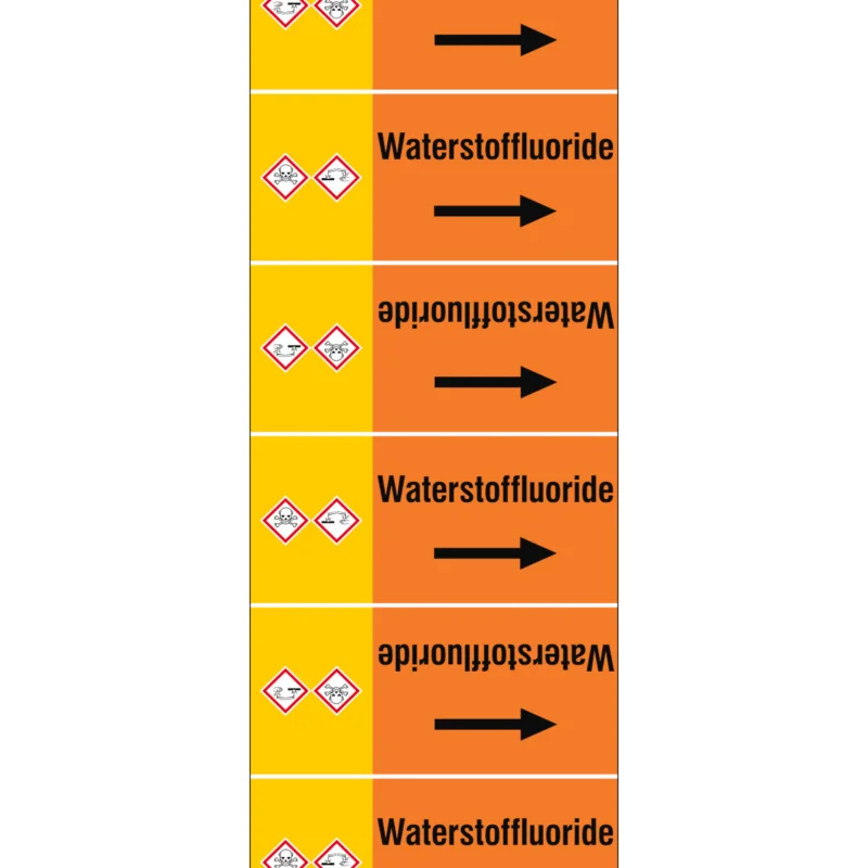 Bestseller Leidingmarkering rol - ISO20560PM-180X1000-WATERSTOFFLUORIDE