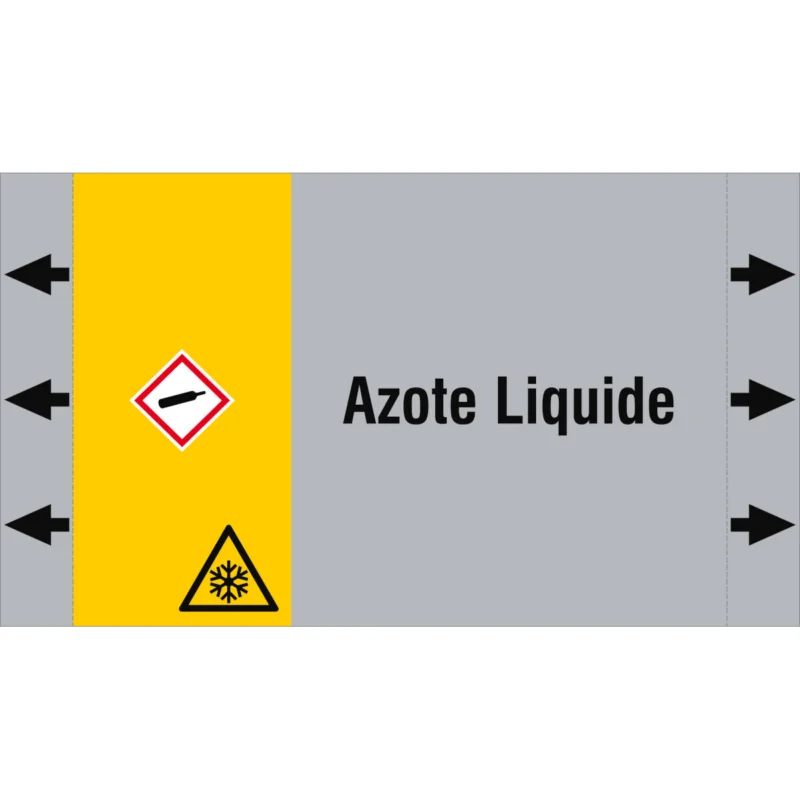 Aanbieding Leidingmarkering rol - ISO20560PM-220X125-AZOTE LIQUIDE