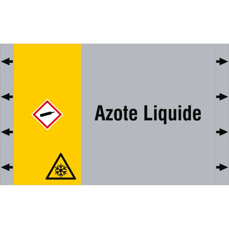 Aanbieding Leidingmarkering rol - ISO20560PM-340X210-AZOTE LIQUIDE