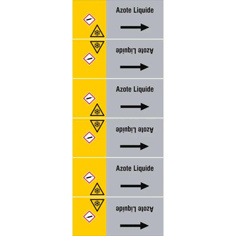 Uitverkoop Leidingmarkering rol - ISO20560PM-135X350-AZOTE LIQUIDE