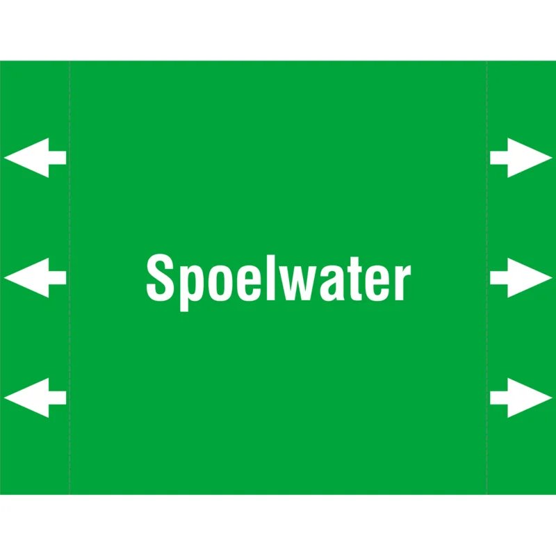 Speciale Aanbieding Leidingmarkering rol - ISO20560PM-125X160-Spoel water