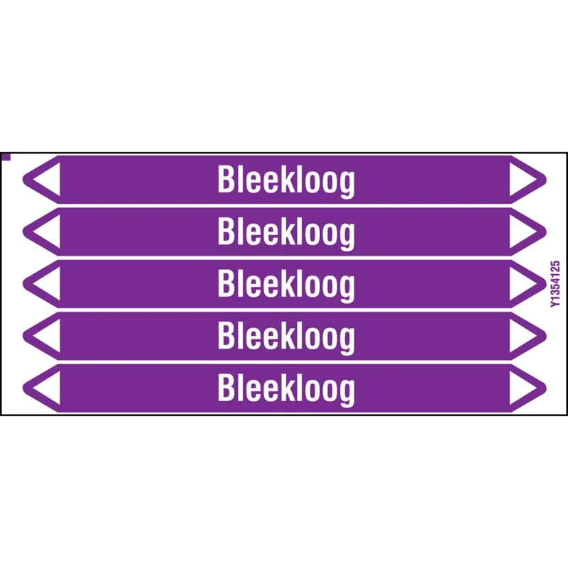 Brady - Standaard - Individuele leidingmerkers op kaart met geperforeerde pijlen, zonder pictogram - BLEEKLOOG150X12CARD-T1-P21 - N003741 - 86003741 Direct Verzonden