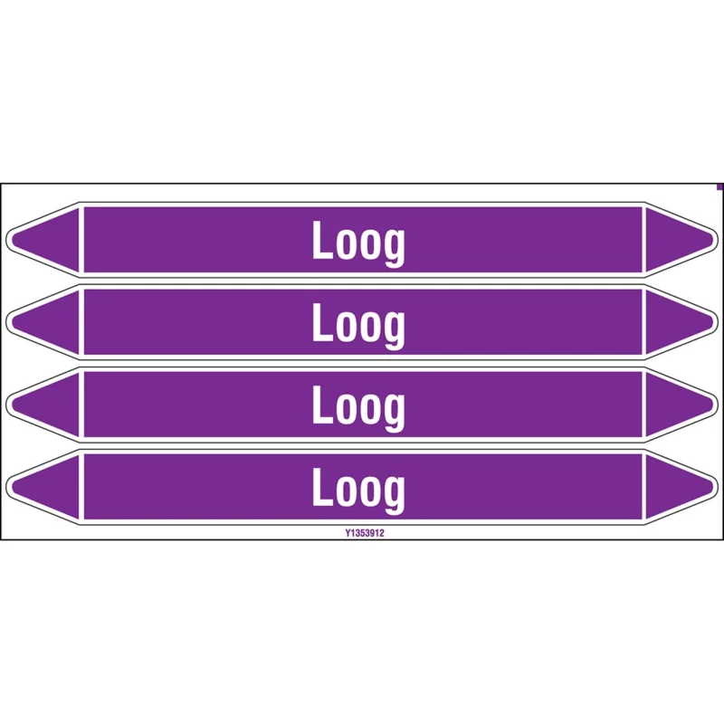Brady - Leidingmarkering kaart - Individuele leidingmerkers op kaart met geperforeerde pijlen, zonder pictogram - LOOG250X26CARD-T1-P21 - N003870 - 86003870 Beperkt Aanbod