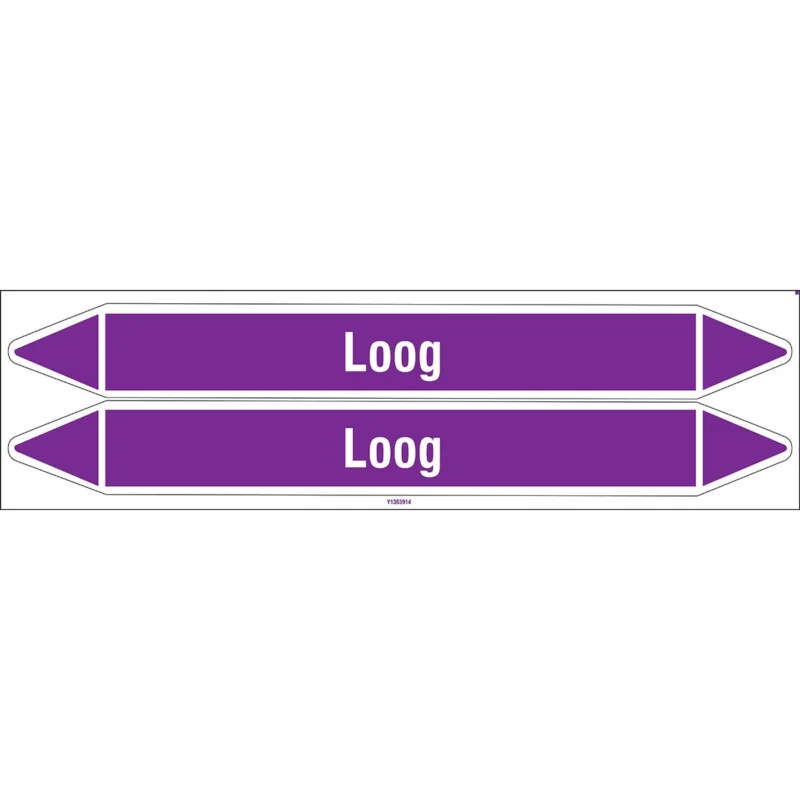 Brady - Standaard - Individuele leidingmerkers op kaart met geperforeerde pijlen, zonder pictogram - LOOG450X52CARD-T1-P21 - N003872 - 86003872 Gereduceerde Prijs