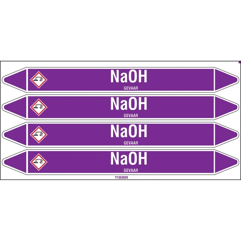 Rechtstreeks Van De Fabrikant Brady - Standaard - Individuele leidingmerkers op kaart met geperforeerde pijlen, met pictogrammen - NAOH250X26CARD-T1-P21 - N003901 - 86003901